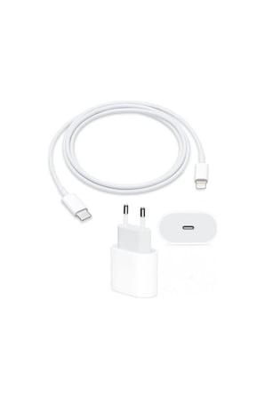 İphone Uyumlu Hızlı Şarj Aleti 20w Adaptör Cihazı Usb Kablosu