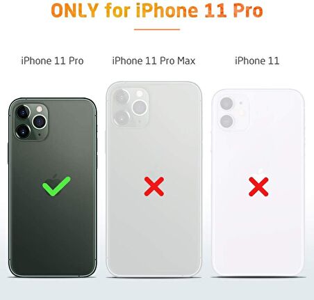 Apple iPhone 11 PRO Kılıf Kamera Lens Korumalı Kenarları Renkli Gold Arkası Şeffaf Silikon