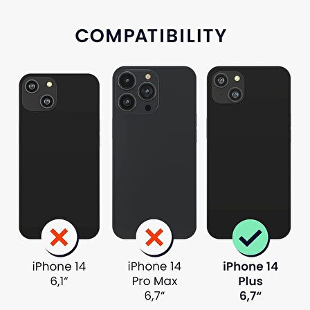 Apple iPhone 14 PLUS Kılıf Kamera Lens Korumalı Kenarları Renkli Gold Arkası Şeffaf Silikon