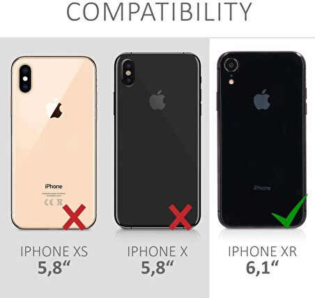 Apple iPhone XR Kılıf Kamera Lens Korumalı Kenarları Renkli Gold Arkası Şeffaf Silikon