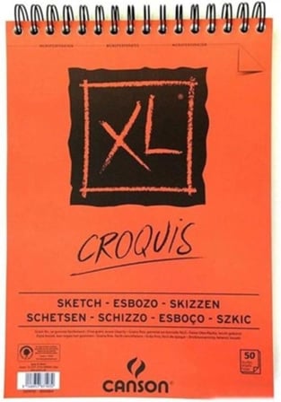 Croquis Xl Albüm 90Gr Üsten Spiralli A4 50Yp Resim Ve Çizim Blokları