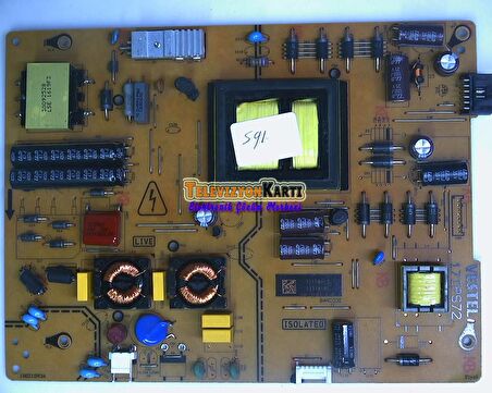 17IPS72, 23340904, Vestel 43UB8600, Power Board, Besleme, VES430QNDL-2D
