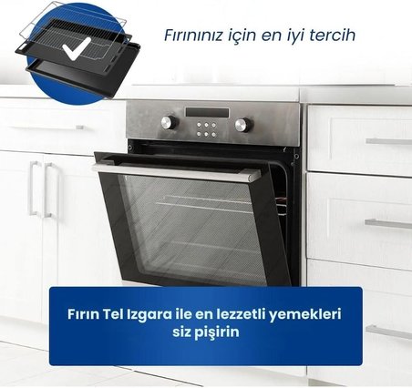Ankastre Fırın Tel Izgara, Bosch, Siemens, Profilo ile Uyumlu 465x375 mm
