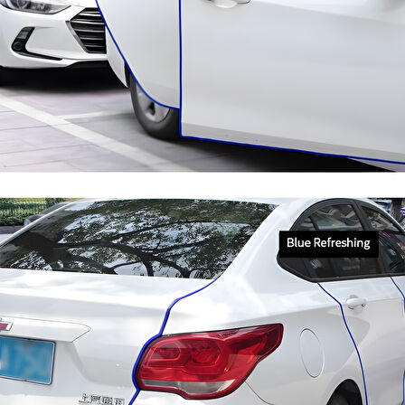 Renault Megane 2 Oto Araç Kapı Koruma Fitili 5metre Parlak Mavi Renk