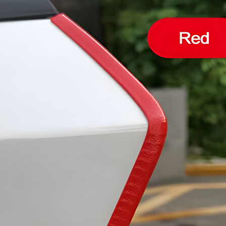 Audi A3 Oto Araç Kapı Koruma Fitili 5metre Parlak Kırmızı Renk