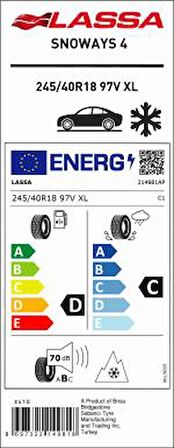 245/40R18 97V XL SNOWAYS 4 M+S / SFM KIŞLIK 2022