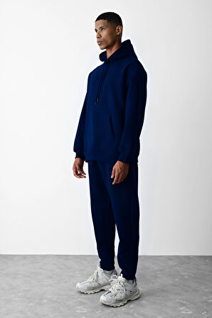 Unisex Oversize 3 İplik Şardonlu Eşofman Takımı – Kışlık