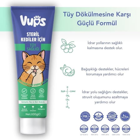 Kedi Malt Macunu 3’lü Tam Bakım Seti 3x100 gr