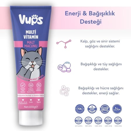Kedi Malt Macunu 3’lü Tam Bakım Seti 3x100 gr
