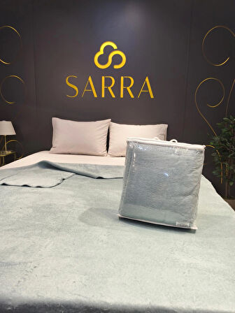 SARRA HOME ÇİFT KİŞİLİK PELUŞ BATTANİYE PUDRA