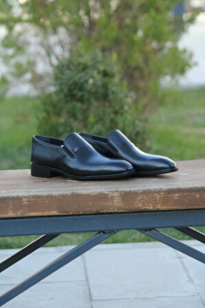 Erkek Kışlık Kundura Hakiki Deri  Kauççuk Taban Bağcıksız