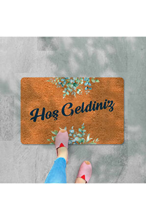 Dijital Baskılı kapı önü paspas Hoşgeldiniz  Çok Amaçlı Iç ve Dış Kapı Paspası