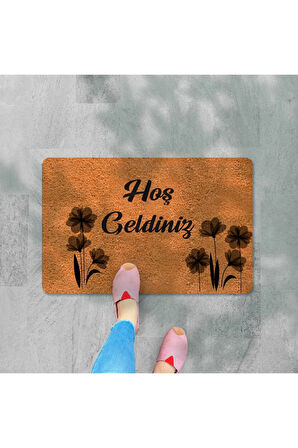 Dijital Baskılı kapı önü paspas Hoşgeldiniz  Çok Amaçlı Iç ve Dış Kapı Paspası