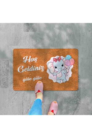 Dijital Baskılı kapı önü paspas Hoşgeldiniz  Çok Amaçlı Iç ve Dış Kapı Paspası