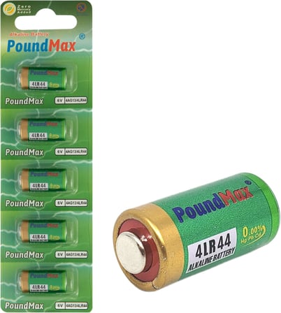 PoundMax Alkalin 5X 4LR44 (4AG13, L1325), 6V | 1x 5'li paket