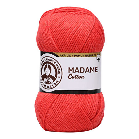 Ören Kadın Madame Cotton Örgü İpi - Nar Çiçeği - ( Renk Kodu: 058 )