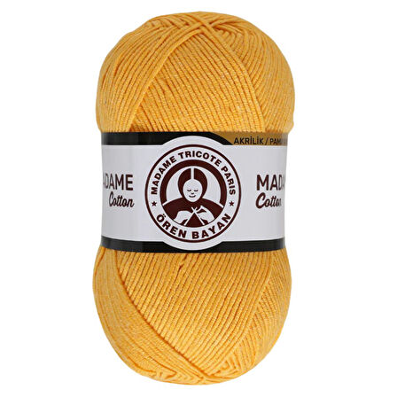 Ören Kadın Madame Cotton Örgü İpi - Sarı - ( Renk Kodu : 039 )