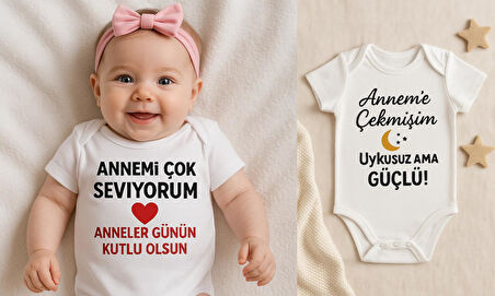 Organik %100 Pamuk Bebek Body Badi Zıbın ZBN523