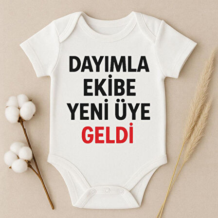 Organik %100 Pamuk Bebek Body Badi Zıbın ZBN502