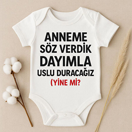 Organik %100 Pamuk Bebek Body Badi Zıbın ZBN503
