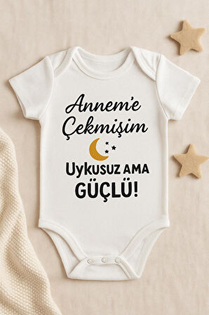 Organik %100 Pamuk Bebek Body Badi Zıbın ZBN492