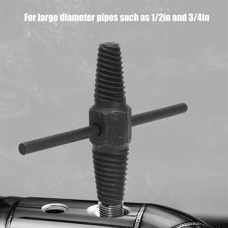 ® Ters Dişli Kılavuz Boru Sökme Aparatı – 1/2" ve 3/4" Hasarlı Paslı Boru &amp; Kırık Vida Çıkarıcı Spiral Takımı Geri Sarma Anahtarı, Metal İç Diş Temizleme Aleti (M25-M50)