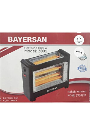 Bayersan 1800 Volt Elektirikli Isıtıcı Soba