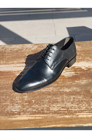 Erkek Yazlık Kundura Hakiki Deri Neolit Taban Bağlı