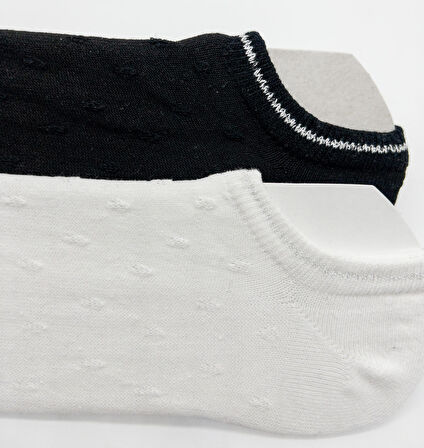 CİHO SOCKS Pamuklu 12 Çift Bayan Pirinç Örgü Renkli Görünmez Sneaker  Çorap