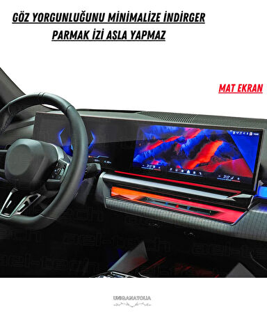 BMW 320i Gösterge Panel ve Bilgi Ekran Uyumlu Mat Ekran Koruyucu