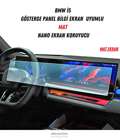 BMW i5 Gösterge Panel ve Bilgi Ekran Uyumlu Mat Ekran Koruyucu