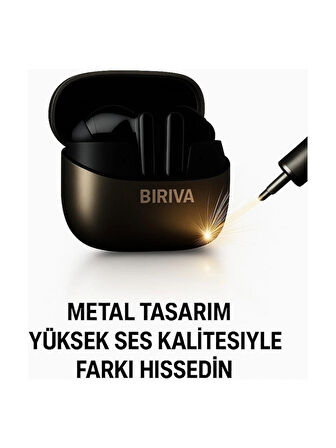Biriva X23 Pro Anc+Enc Kablosuz Bluetooth Kulaklık  (METAL KASA)