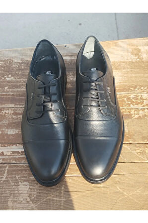 Erkek Yazlık Kundura Hakiki İç Dış Deri Poli Hafif Taban Bağcıklı