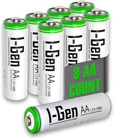 G827 8'li Pil Şarj Aleti + 8 Adet AA 2700 mAh Şarj Edilebilir AA Şarjlı Kalem Pilli Set 1.2V Ni-MH