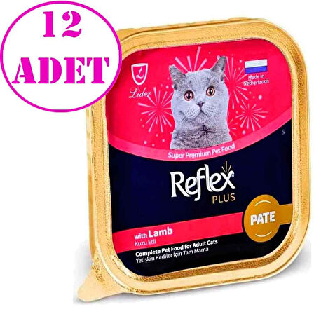 Reflex Plus Pate Kuzulu Kedi Konservesi 85 Gr 12 AD