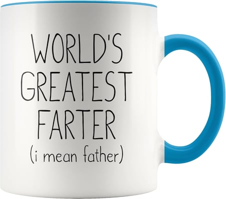 Funny Father's Day Mug Dad Gifts World's Greatest Farter Gift for Dad Fathers Day Gift Idea Dad Gift from Daughter Gift from Son Dad Cup Mug
