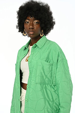 KADIN GEOMETRİK DESENLİ GÖMLEK