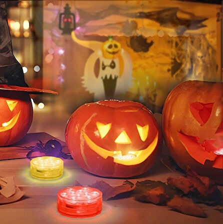 RGB LED Su Altı Işıkları Kumandalı Havuz-Akvaryum-Nargile- Çiçek Vazoları Ledi -1 ADET