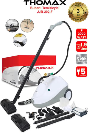 Çok Fonksiyonlu Buharlı Temizleyici Buharlı Temizlik 2000 Watt 1.9lt