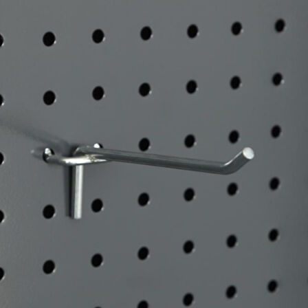 50 Adet Delikli Panel Kancası - Aksesuar Kancası 3.00 cm-10 cm