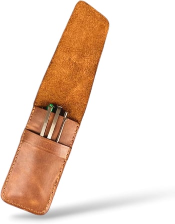Hakiki Deri Minimal Kalemlik (Taba)