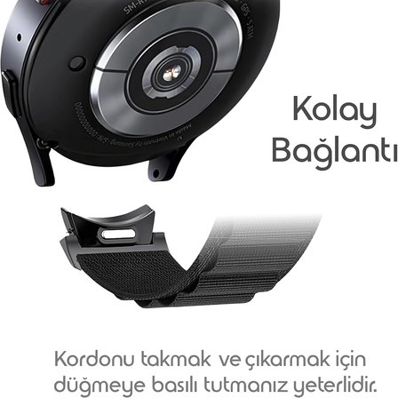 Yeni Nesil Bağlantı Alpine Loop 20mm Kordon Samsung ile Uyumlu Galaxy Watch 7/6/5/4 Serisi için Galaxy Watch 7 Kordon (40mm/44mm) Watch 6/4 Classic (47/43/42mm) Watch 5 Pro Uyumlu