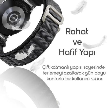Yeni Nesil Bağlantı Alpine Loop 20mm Kordon Samsung ile Uyumlu Galaxy Watch 7/6/5/4 Serisi için Galaxy Watch 7 Kordon (40mm/44mm) Watch 6/4 Classic (47/43/42mm) Watch 5 Pro Uyumlu