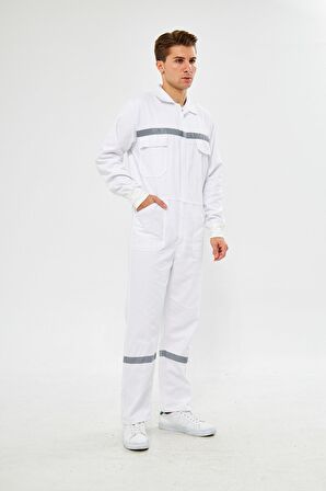 Mervem Reflektörlü Pamuk İş Tulumu