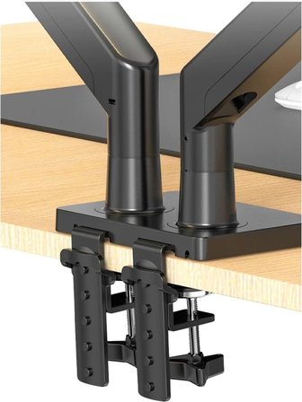 North Bayou NB G35 Çift Monitör Standı, 22''-32'', Metal, Siyah, Gazlı Yay Sistemi, 12 kg Taşıma Kapasitesi, VESA 75x75/100x100
