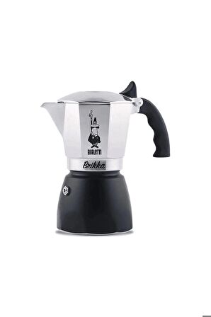 New Brikka Moka Pot Siyah Gri