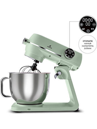 Karaca Karaca Multichef Artisan 7 lt 1800 W Kırmızı Döküm Stand Mikser krem