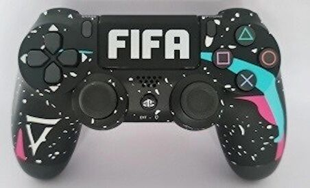 Ps4 Dualshock 4 V2 Fifa Desenli Kablosuz Joystick Gamepad Oyun Kolu Pc Uyumlu Kablo Dahil