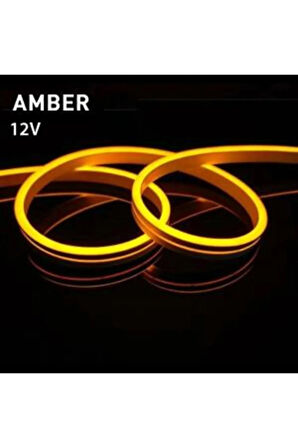  CT-4455 12V NEON LED HORTUM AMBER IŞIK 25 METRE