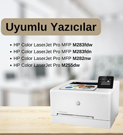 HP W2212-207A M255-M282-M283  SARI MUADİL TONER (1,25K) (ÇİPSİZ)